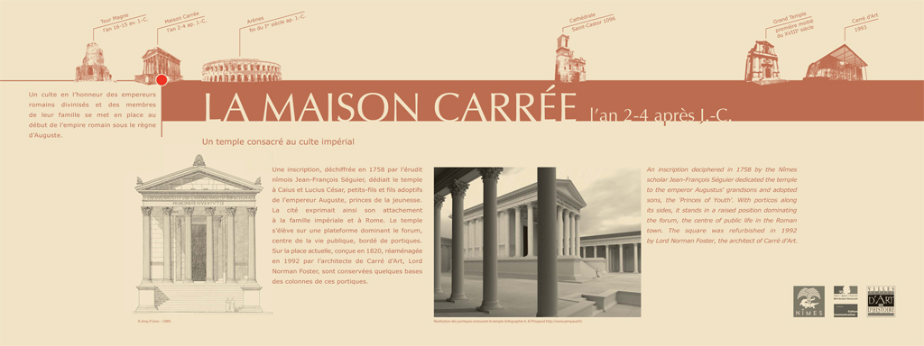 Panneau Maison Carrée