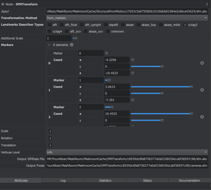 node SfMTransform