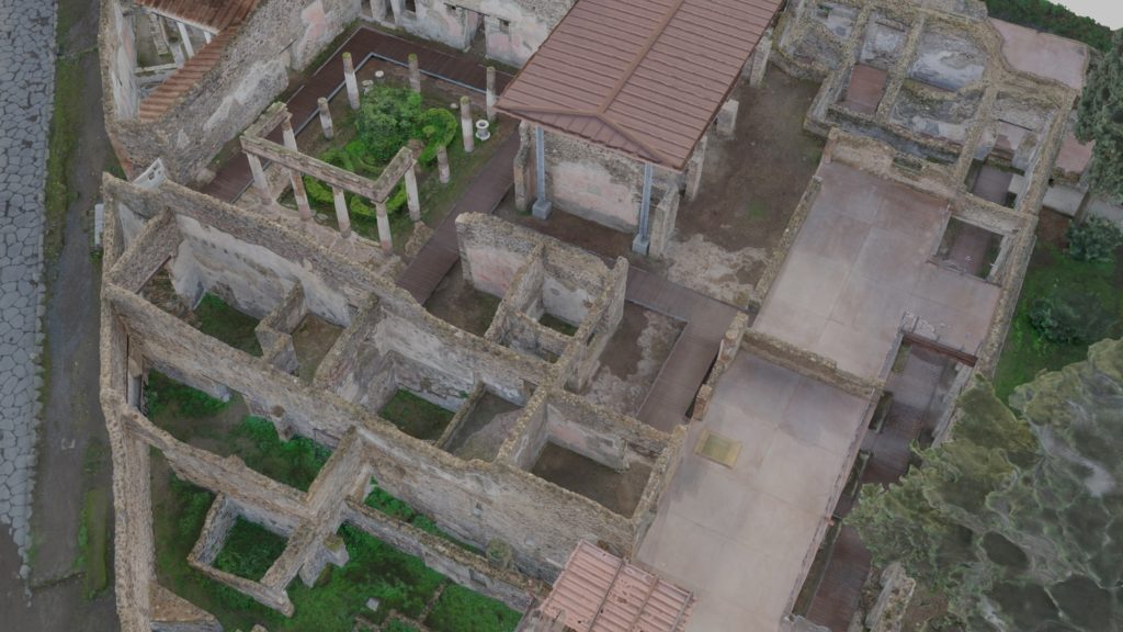 Villa de Diomède, vue du rez-de-chaussée