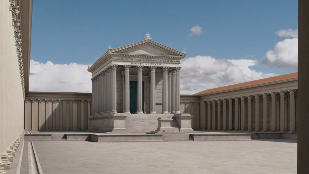 Vue de la Maison Carrée