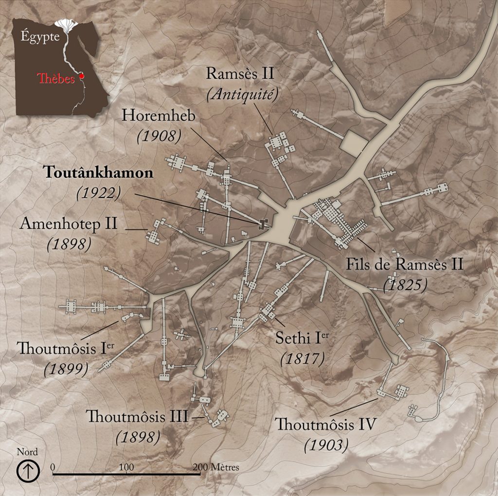 Plan de la vallée des Rois