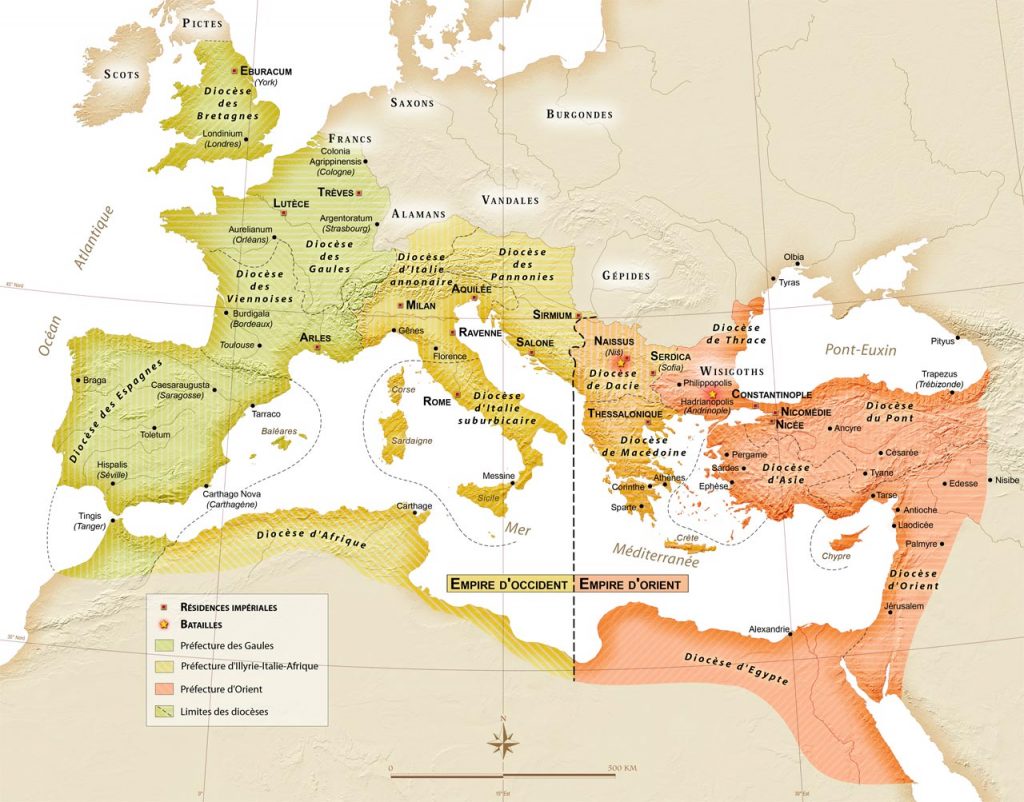 L'Empire romain à la fin du IVe siècle