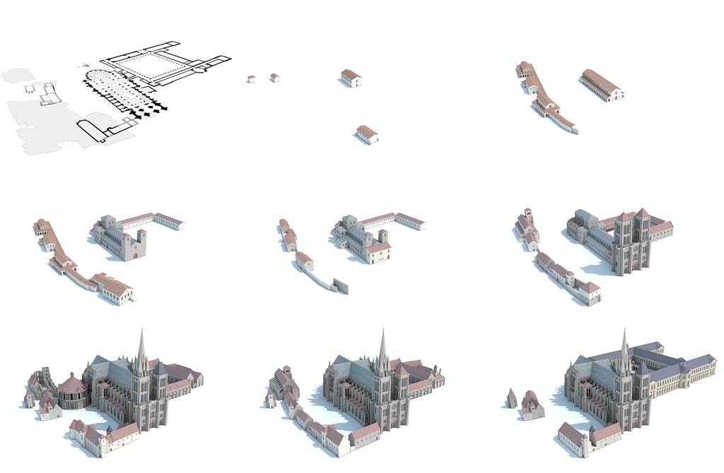 Évolution du centre monumental de Saint-Denis